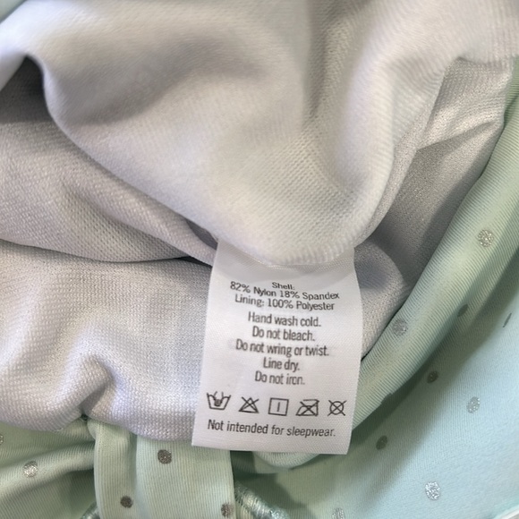 Janie and jack mint silver polka dot retro halter one piece swimsuit - Picture 7 of 7